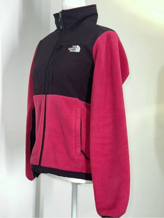 The North Face Denali Fleece Jacket Women’s XS Pink Black Full Zip - Picture 2 of 14